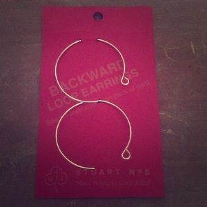 Gold Filled Backward Loop Earrings